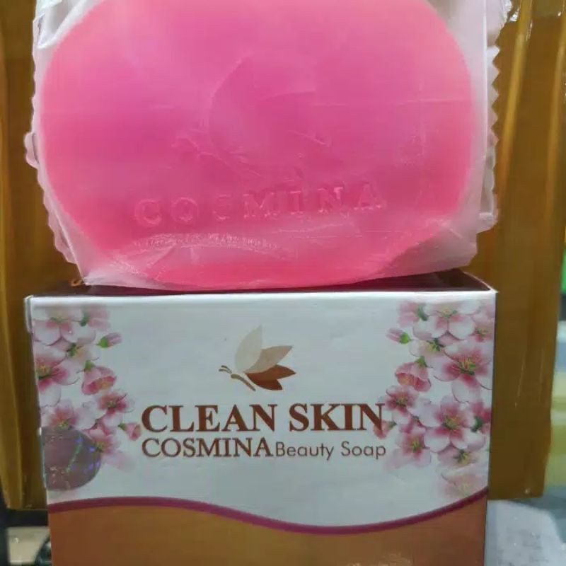 ⭐BAGUS⭐SABUN CLEANSKIN BPOM / CLEAN SKIN COSMINA BEAUTY SOAP