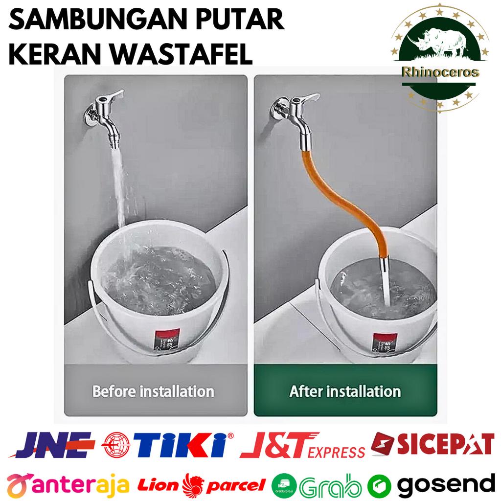 Sambungan Selang Keran Air Elastis 360 Derajat Slang Kran Universal