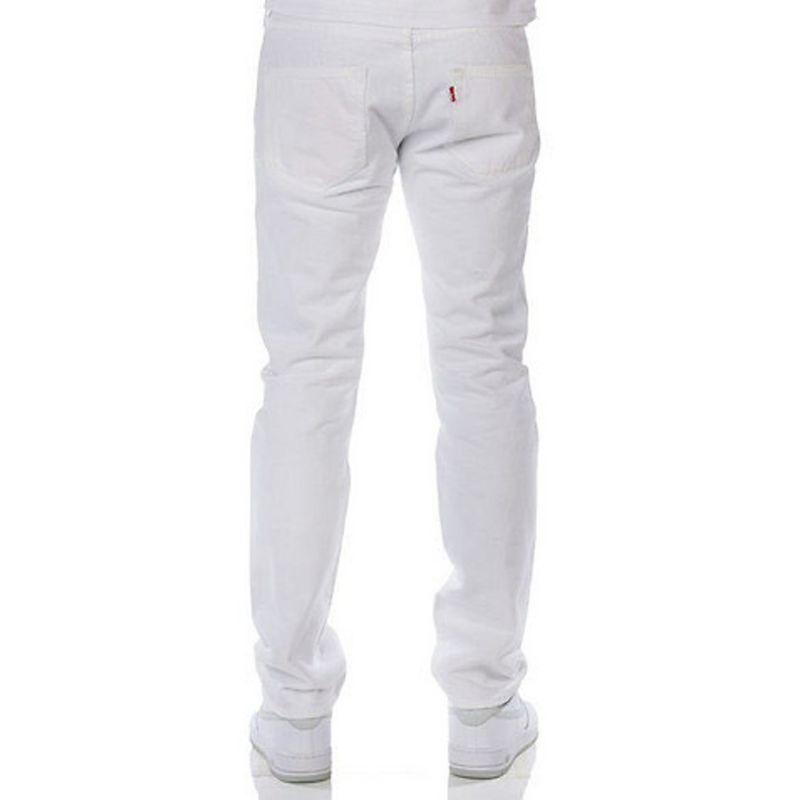 JR Celana Jeans Pria Celana Jeans Jumbo Celana Panjang Putih ukuran 28-46