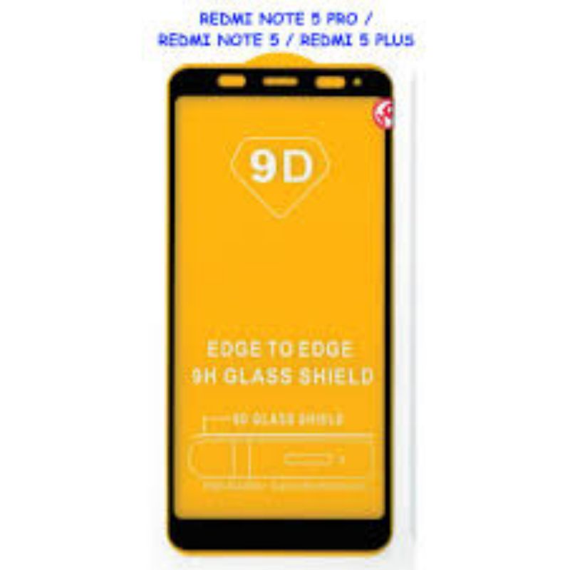 tempered glass kaca ful layar 10D HP XIAOMI REDMI NOTE 3/NOTE 4/NOTE 4X/NOTE 5A/NOTE 5 PRO/NOTE 6 PR