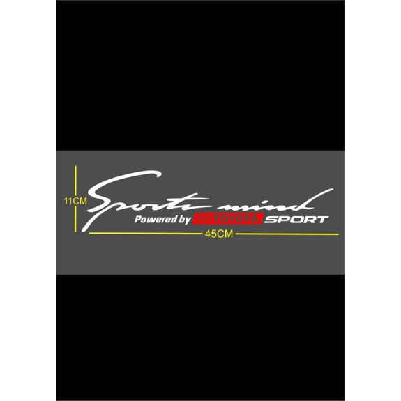 cutting sticker sport mind TOYOTA