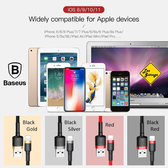 Kabel iPhone Lightning Baseus Kevlar Cable Fast Charging Original