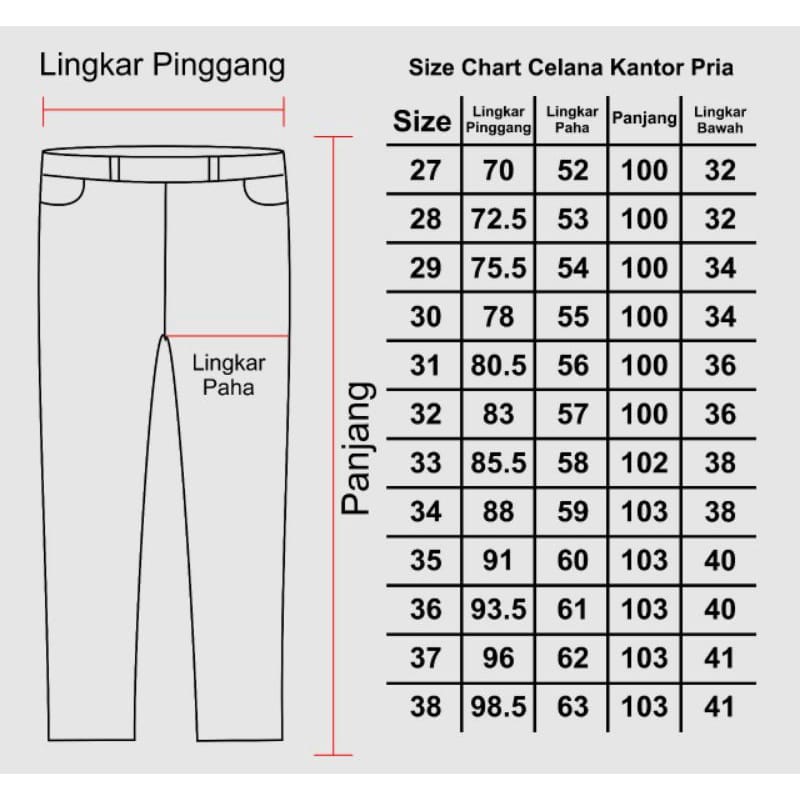 Celana Kantor Formal Kerja Bahan Dasar Pria Slimfit Kualitas Premium