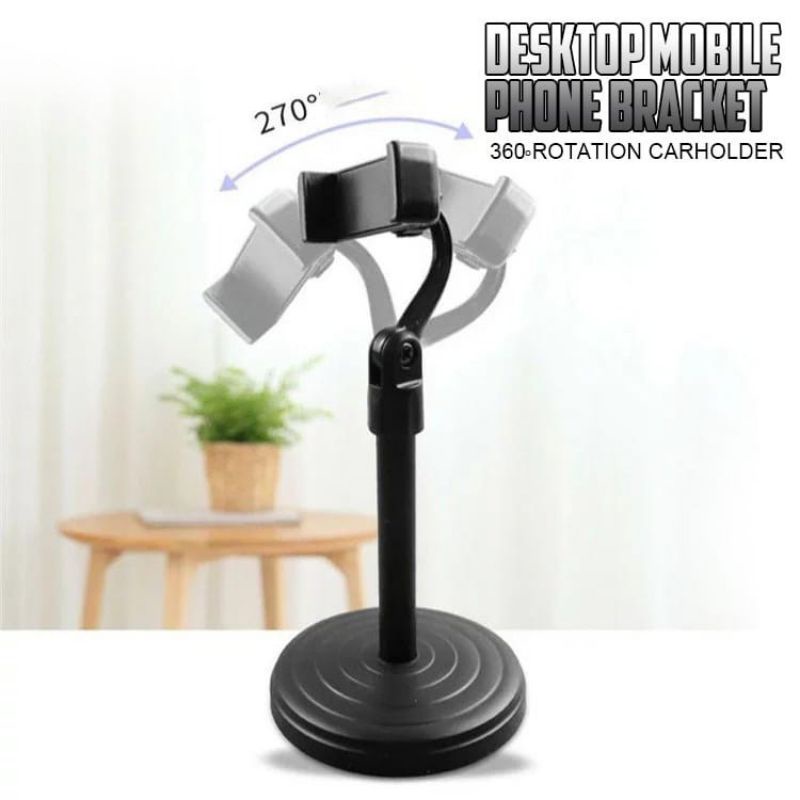 Stand Holder HP Handphone Penyangga Broadcasting Putar 360 Desktop HD-25 HD 25