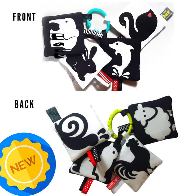 

Cod Aktif High Contrast Ring Soft Book (Animals) | Buku Hitam Putih | Buku Bayi Free Ongkir Kode 45