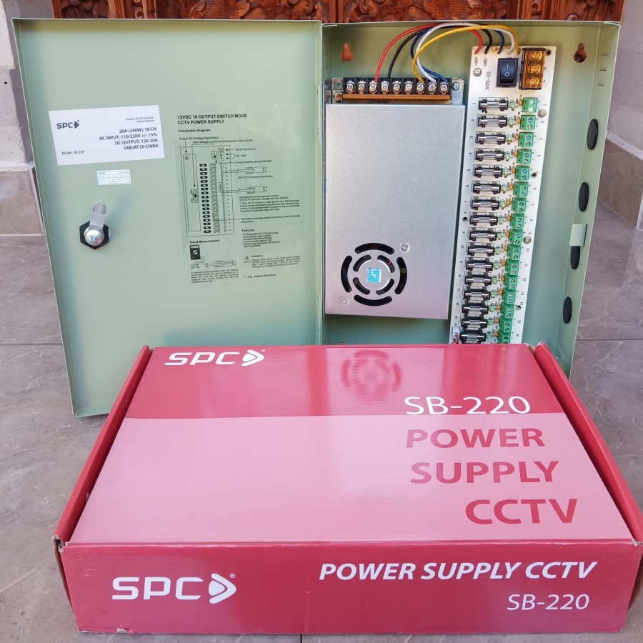 Jual Power Supply Box SPC 12V 20A Shopee Indonesia