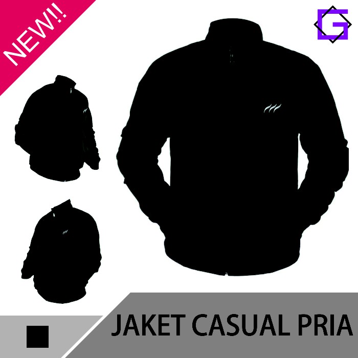 Jaket Casual Pria Hijau Army