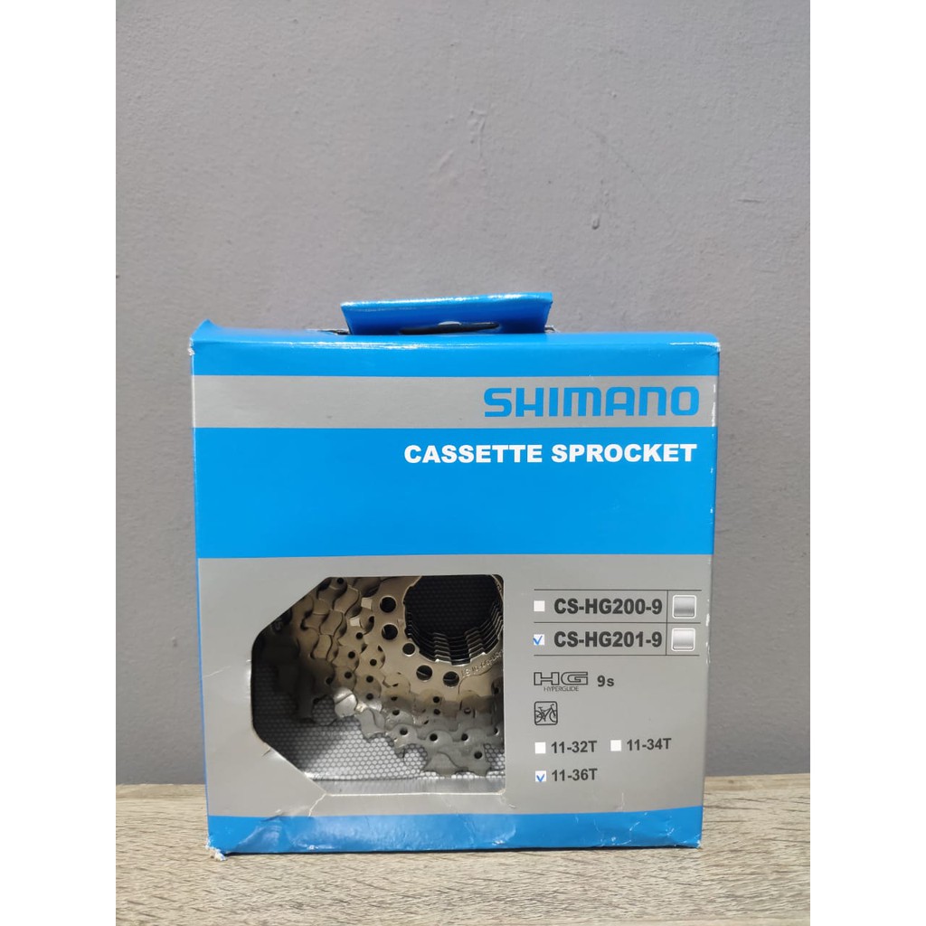Sprocket Shimano 9 speed 11-36T HG 201