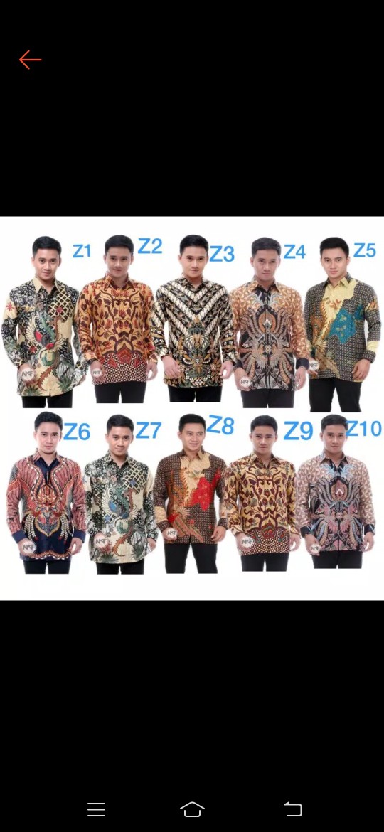 Kemeja Batik Semi Sutra Silky Premium Berfuring Lengan Panjang  Clasik Sutra Xxl  Fashion Batik Pria