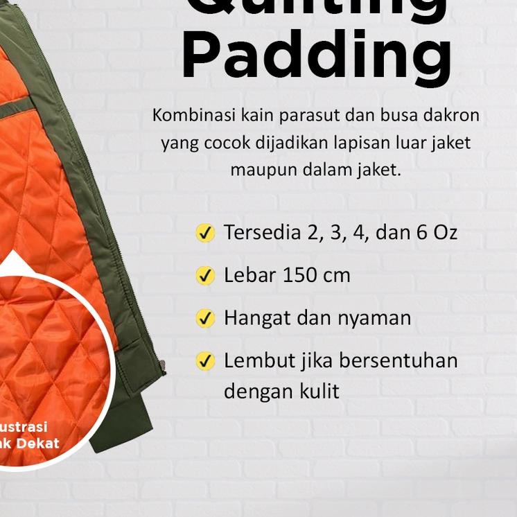 ☃ Kain Quilting Padding Furing Bahan Kain Dalaman dan Luaran Mantel Murah ✴