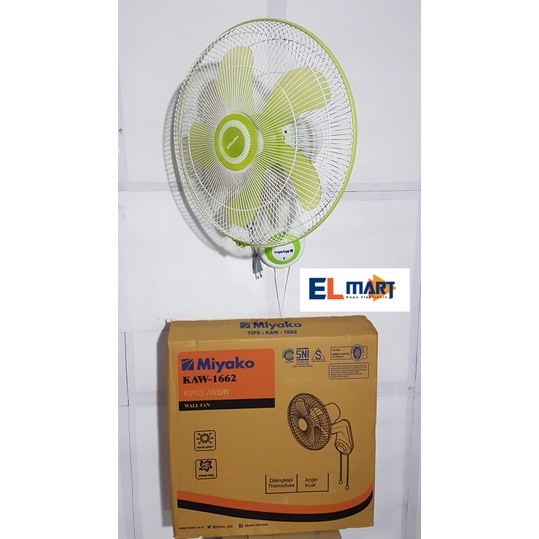 Kipas Angin Dinding Tembok 16 Inch Miyako Wall Fan KAW 1662 KAW1662 16&quot; Baling 5 Kipas