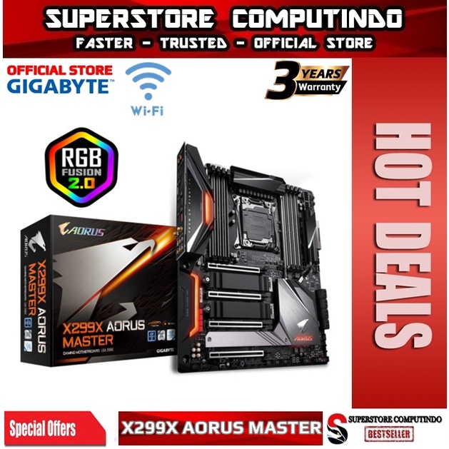 Motherboard Gigabyte X299X Aorus Master (LGA2066, WIFI, DDR4, USB3.2)