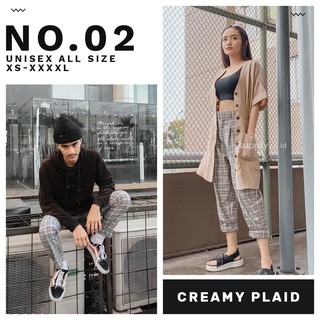  CELANA TARTAN PRIA  WANITA CREAM PLAID  Shopee Indonesia