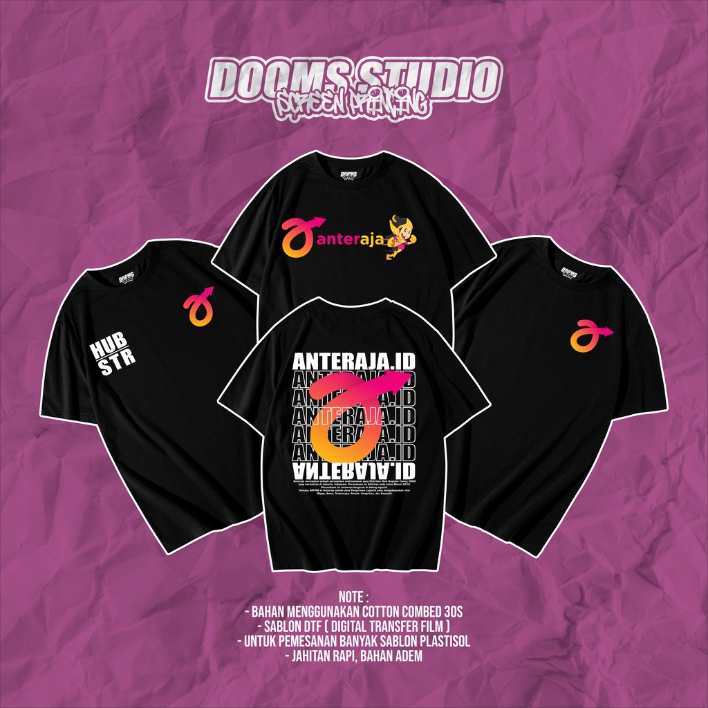 KAOS ANTERAJA // KAOS KURIR // KAOS ANTERAJA CUSTOM HUB DAERAH