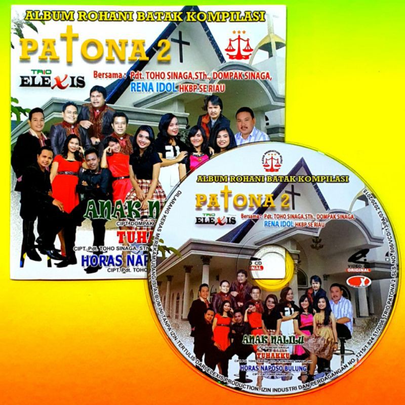 KASET ORIGINAL VIDEO MUSIK ALBUM ROHANI BATAK KOMPILASI - LAGU BATAK ROHAMI POTANA 2 - TRIO ELEXIS