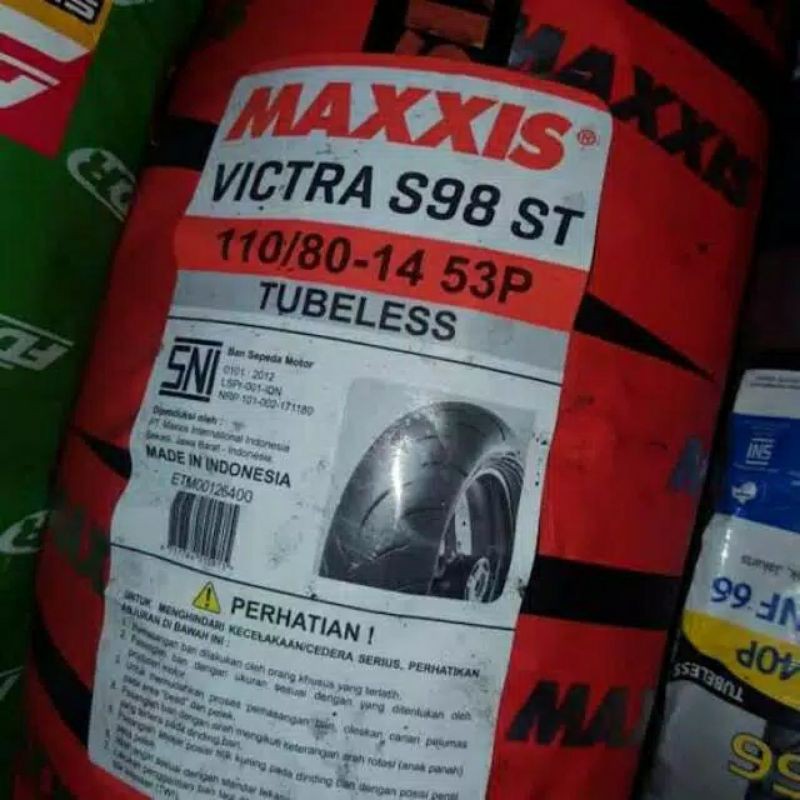 Ban luar maxxis victra 110 80 ring 14 tubless