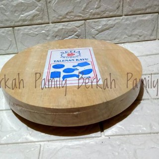 Baru TALENAN KAYU  BULAT  TEBAL 30 CM  TALENAN DAGING 