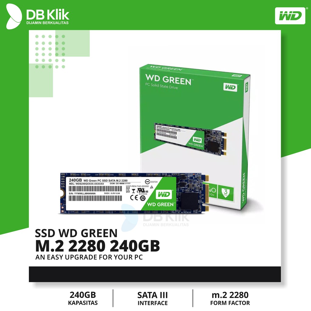 SSD WD Green M.2 2280 240GB - WD GREEN M2 240GB SSD