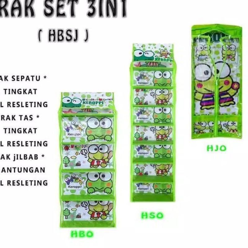 HEMAT RAK GANTUNG SET 3 IN 1 Rak Sepatu ,rak tas dan rak hijab rak gantung murah rak ras rak sepatu