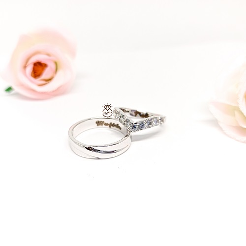 CINCIN NIKAH BERBAHAN PLATINUM CINCIN COUPLE