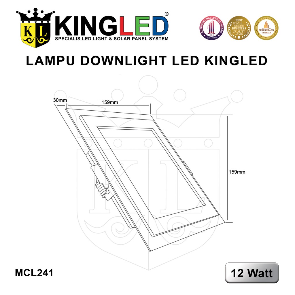 KINGLED Plafon LED 12Watt 18Watt / DownLight LED 12Watt 18Watt