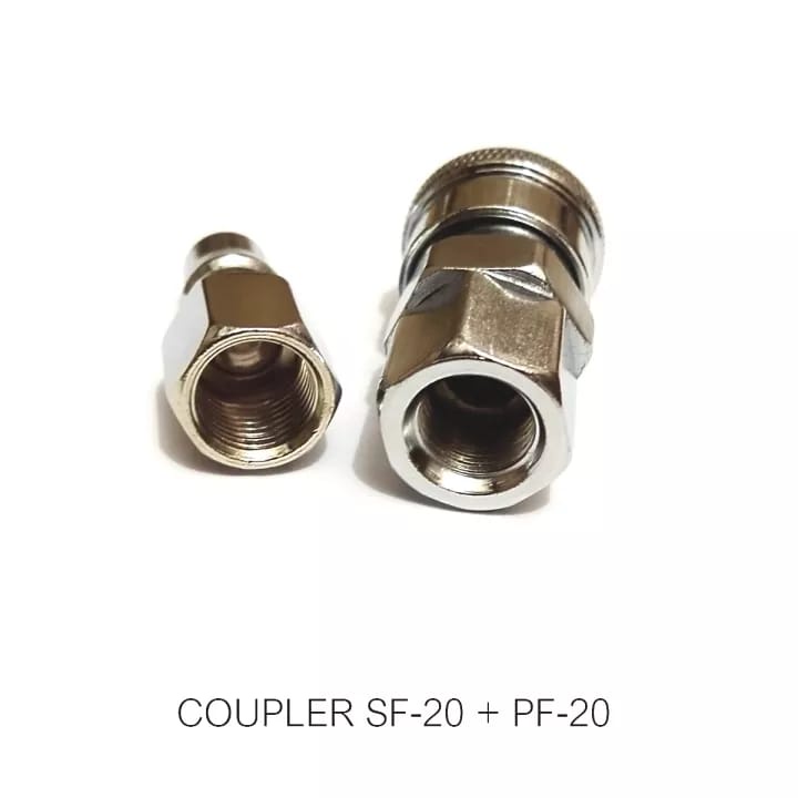 PAKET Quick coupler SF20 + PF20 (1/4&quot;)