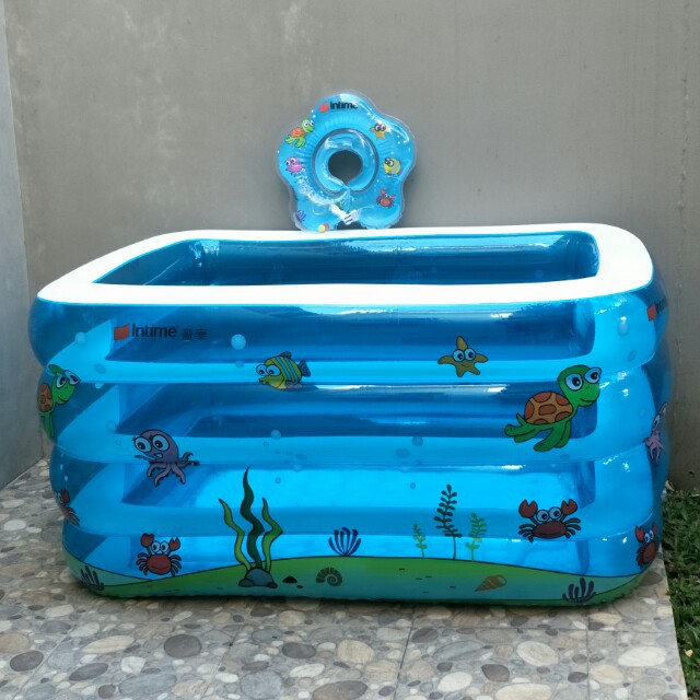 BABY SPA KOLAM RENANG  BAYI JUMBO INTIME 4 RING POOL