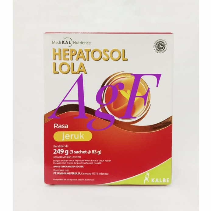 

Hepatosol LOLA Rasa Jeruk 249 gr (Kalbe Farma)