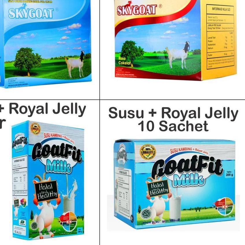 

gaSusu Kambing ettawa plus Royal jelly GOATFIT | 5ky g SACHET ga Code (A10B21)