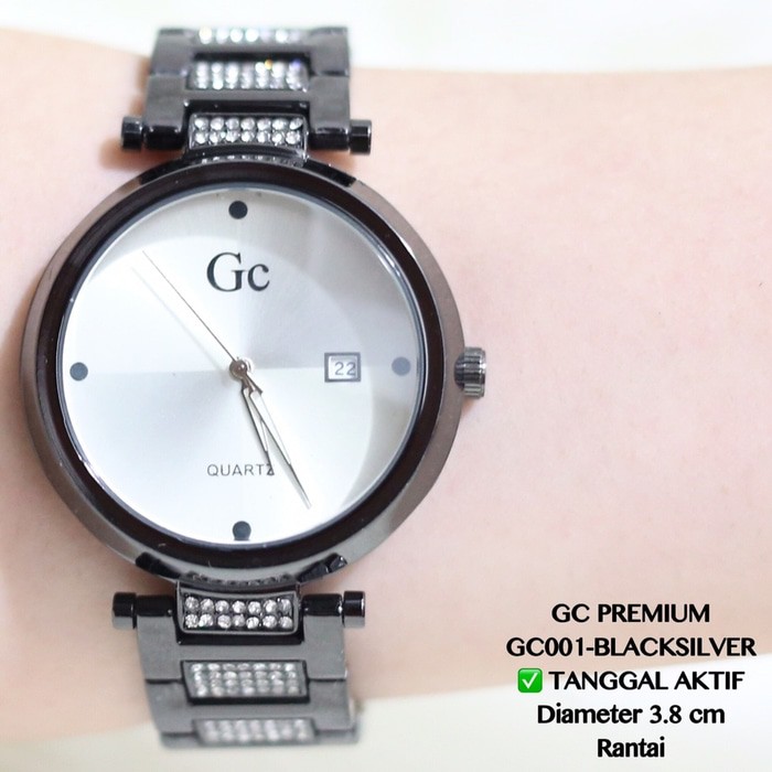 Jam tangan GC unisex cowok cewek rantai tanggal aktif grosir guess dw