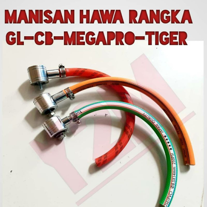 Manisan Hawa Rangka Cb Gl Tiger Mega pro Selang Hawa Kleman Selang Hawa Slang hawa Herex Herek