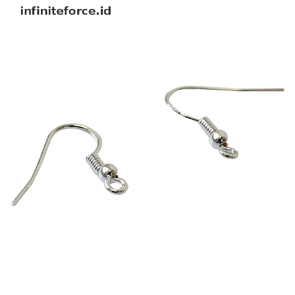 (Infiniteforce.Id) 100pcs / Set Anting Kait Gantung Bahan Sterling Silver 925 Gaya Perancis Untuk Wanita