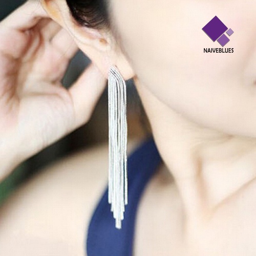 Anting Model Rantai Ular Menjuntai Untuk Wanita