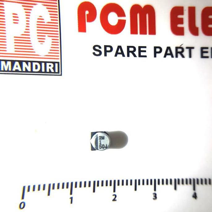 Elco 1Uf 50V 1 Mikro 50Volt Smd Pcmel29 Diminati Banget