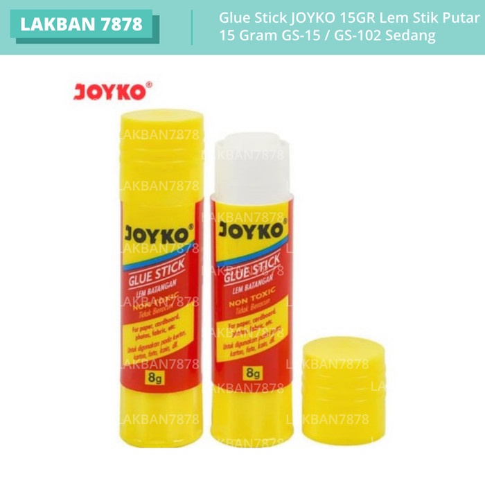 

Glue Stick JOYKO 15GR Lem Stik Putar 15 Gram GS-15 / GS-102 Sedang
