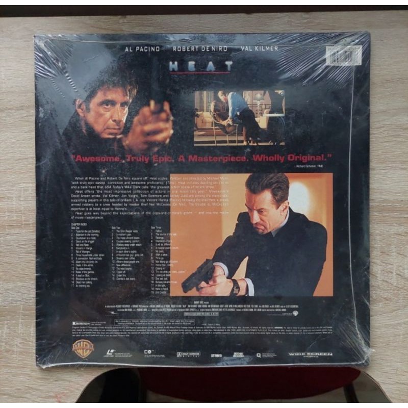 Kaset Laser disc Robert Deniro HEAT