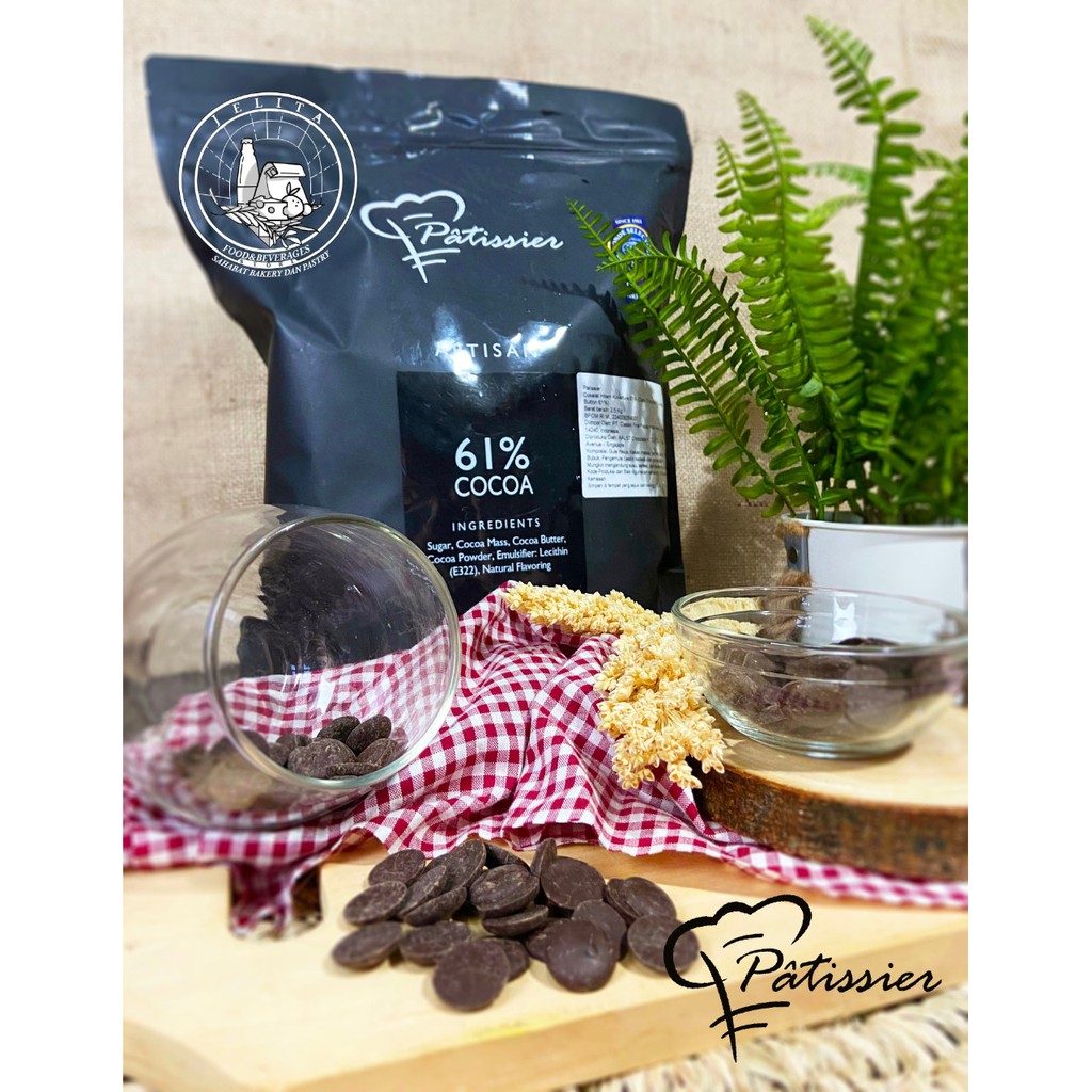 

Chocolate PATISSIER ARTISAN DARK 61% (Fat 39% Cocoa 61%) 2,5kg