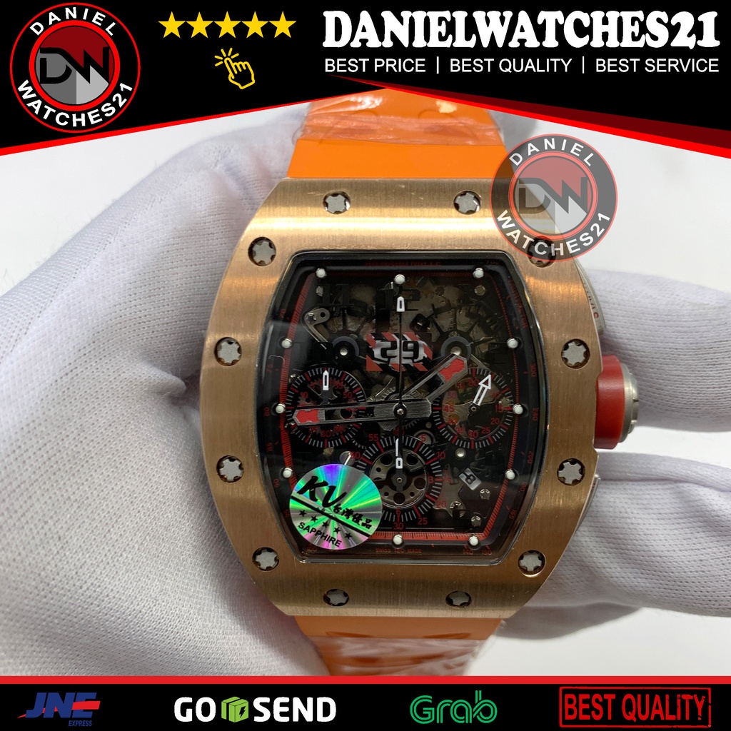 JAM TANGAN MODEL 011 FELIPE MASSA RG/5722 TITANIUM (KV)