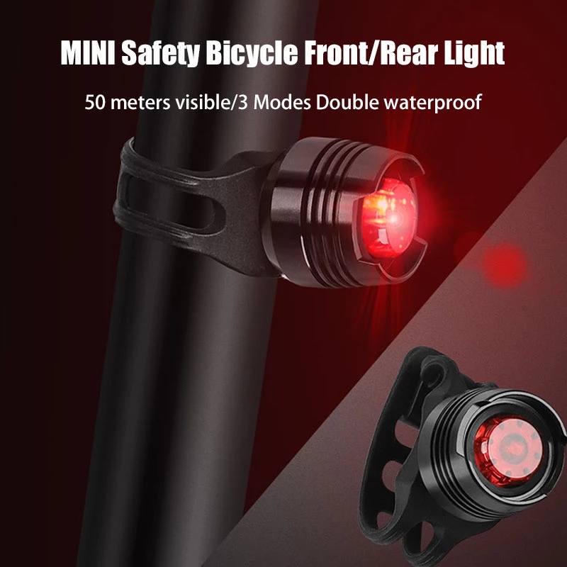 Ruby Lampu Belakang Sepeda Gunung / MTB Anti Air Bahan Silikon