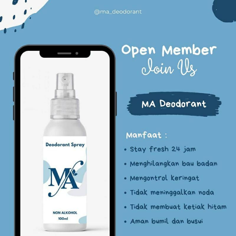MA deodorant spray