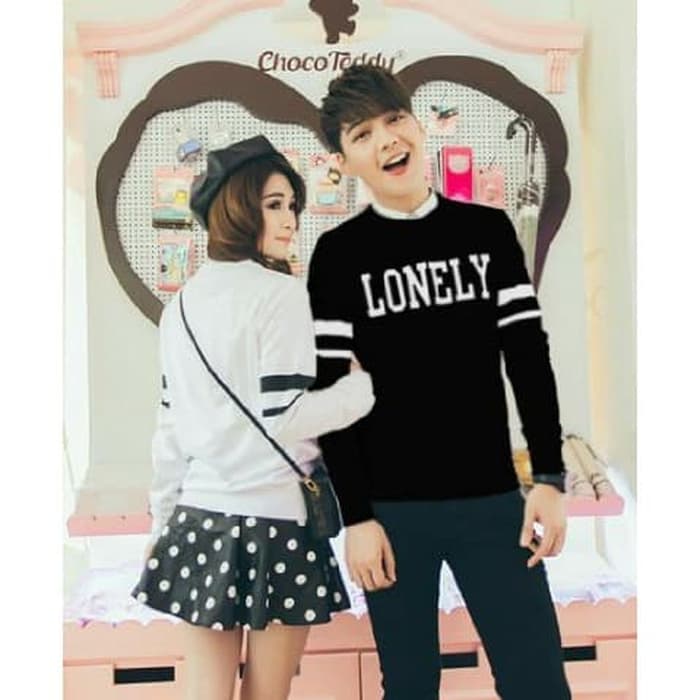 [Cp Lonely LT]Sweater Couple babytery Hitam