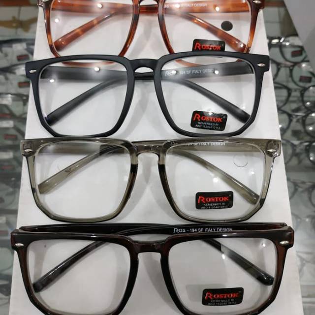 Frame kacamata kotak pria wanita / frame kacamata gaya unisex