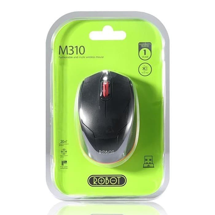 Trend-Mouse Wireless Wifi Tanpa kabel ROBOT M310 M 310 M-310 SILENT 2.4 GHz Office Kantor