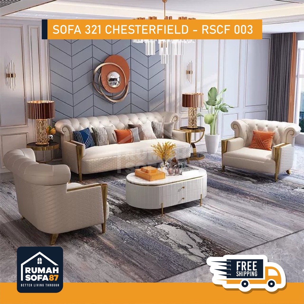 Sofa 321 klasik Chesterfield - RSCF 003