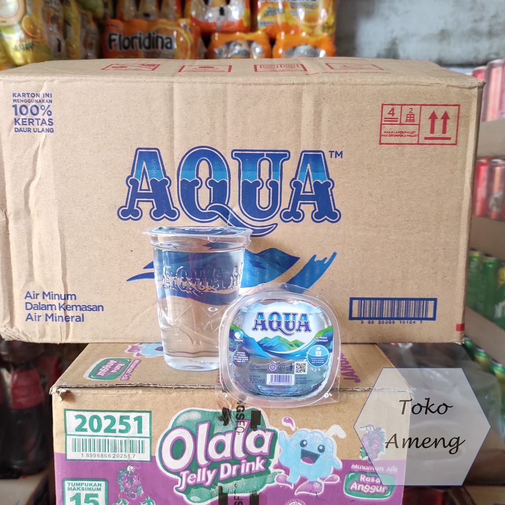 

Aqua Gelas 220ml - 1Dus (48pcs)