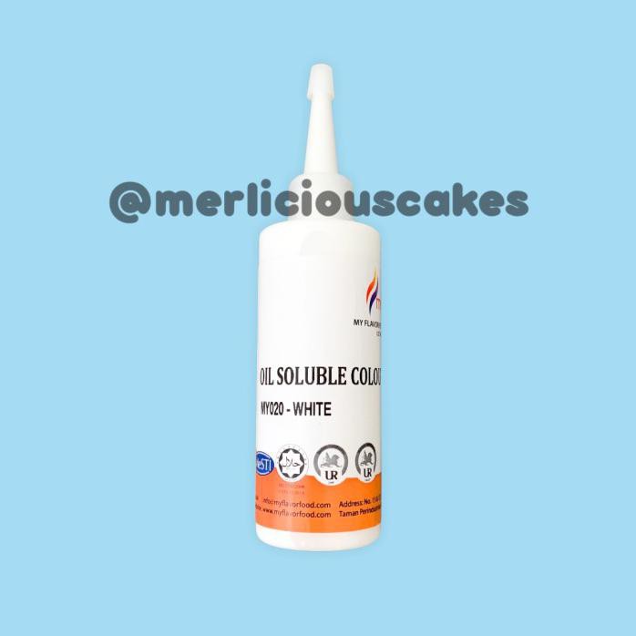 

120 GRAM WHITE OIL MY FLAVOR FOOD COLOUR PEWARNA MAKANAN BUTTERCREAM