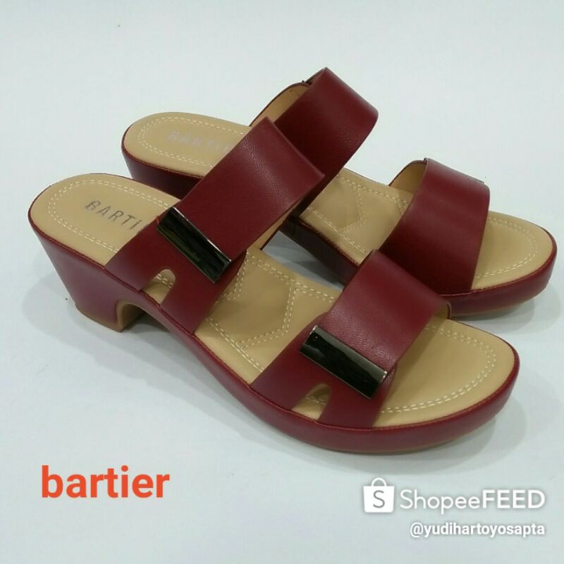 sandal bartier wanita tumit