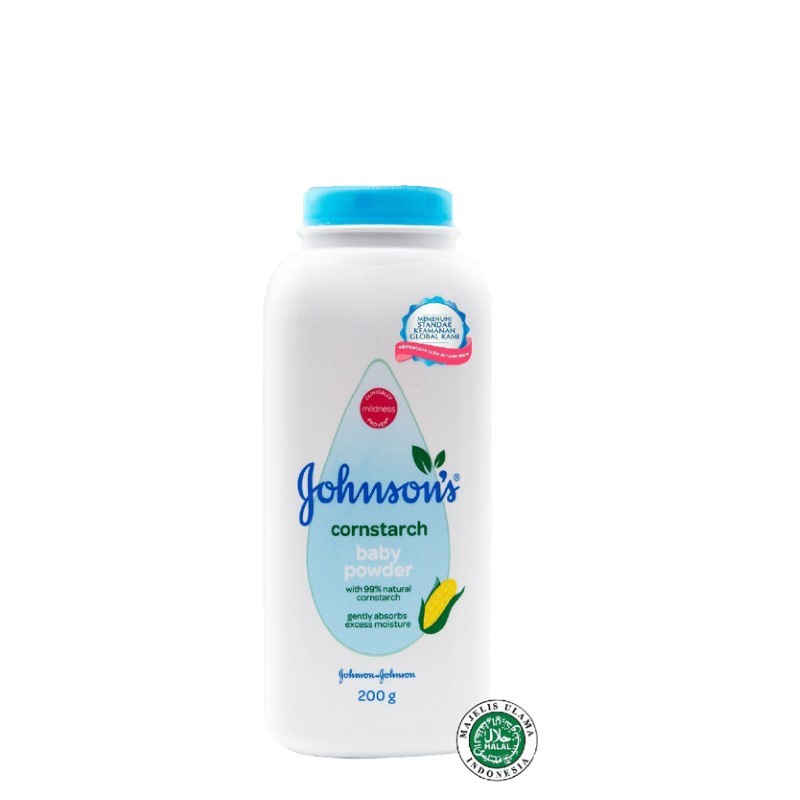 JOHNSON'S Cornstarch Baby Powder Bedak Bayi 200 gr