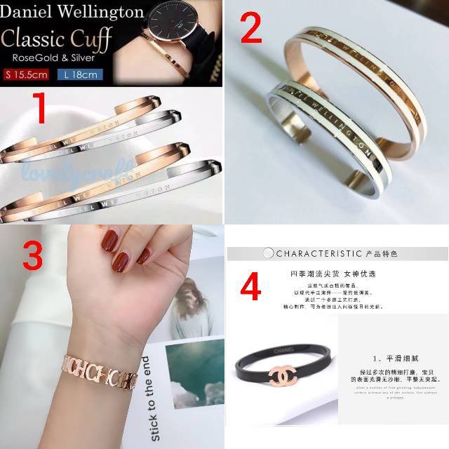 GELANG FASHION SUPER PREMIUM ORI TITANIUM ANTI KARAT AKSESORIS 05