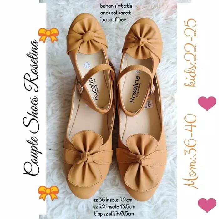 Flatshoes couple/sandal couple/flat couple/couple ibu dan anak q3